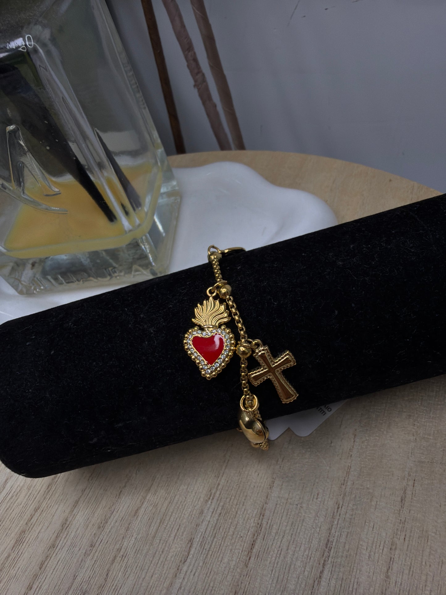 Bracciale cuore big gold