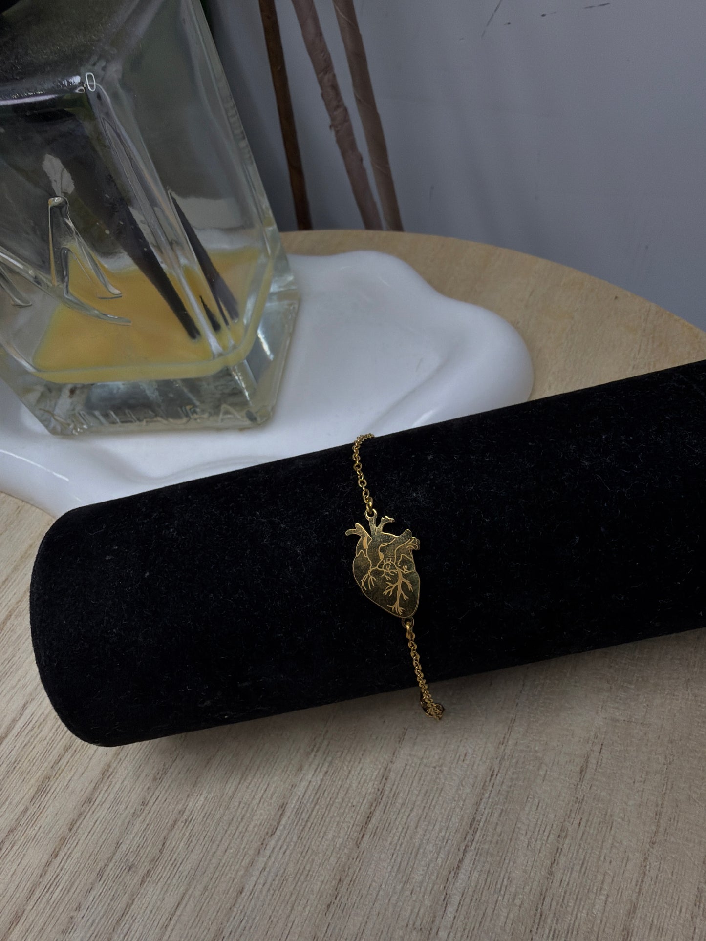 Bracciale gold cuore anatomico