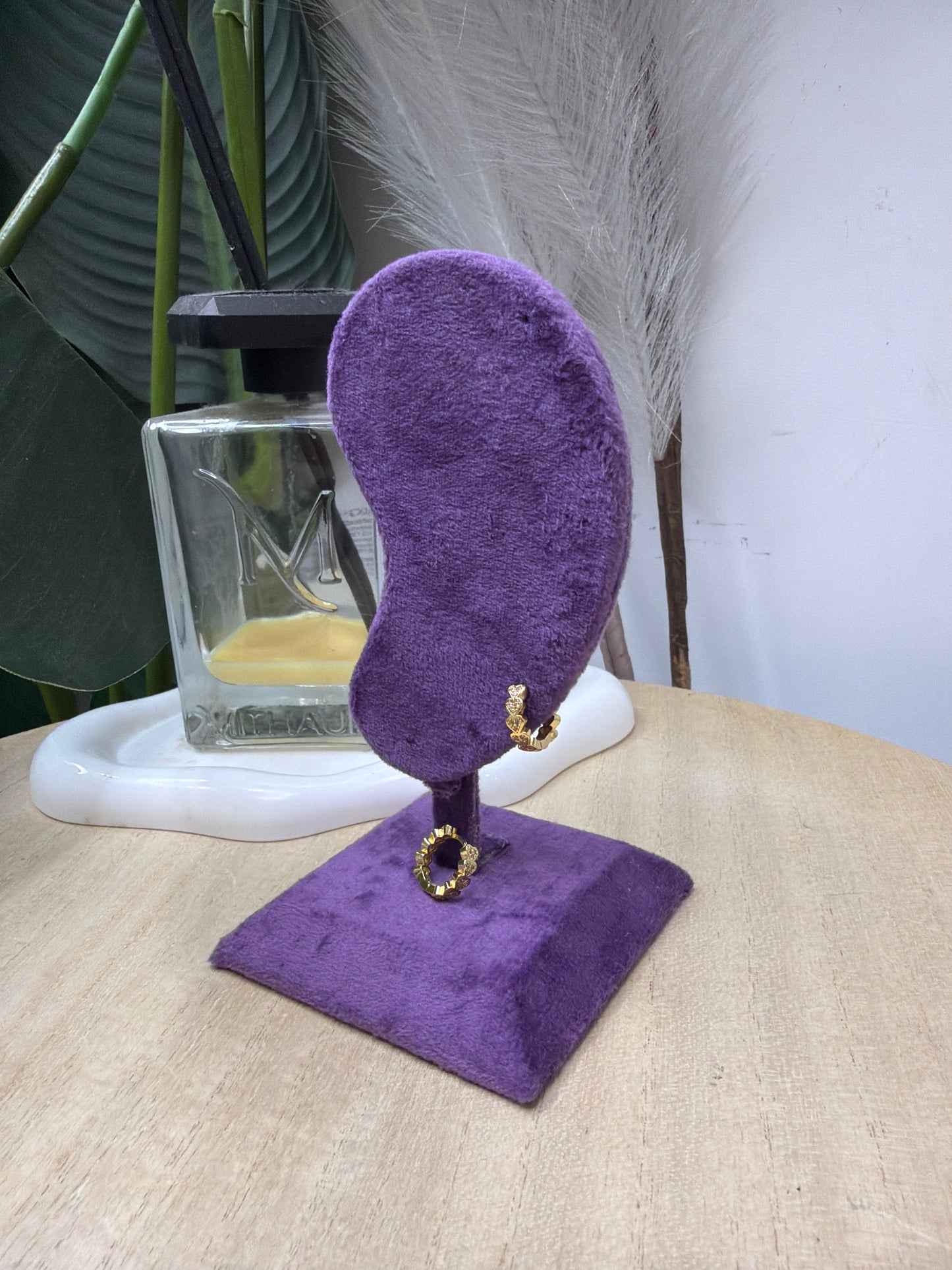 Orecchini gold cerchio mini cuore
