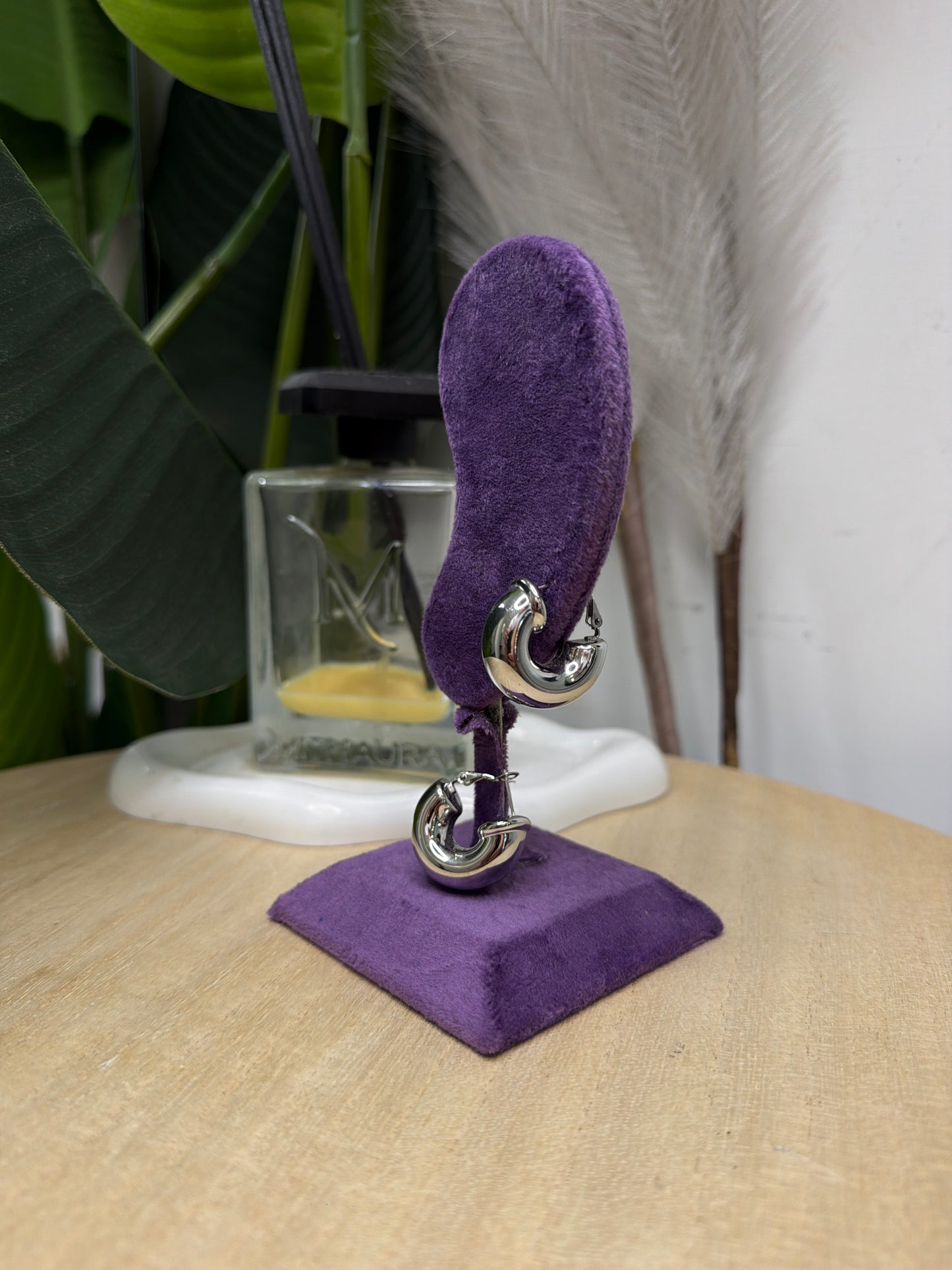 Orecchino silver cerchio grosso