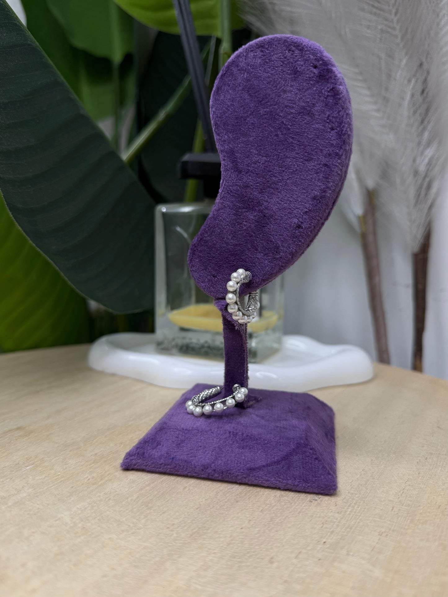 Orecchino silver perle