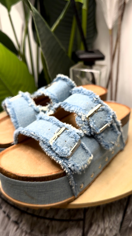 Ciabatta platform jeans 060410
