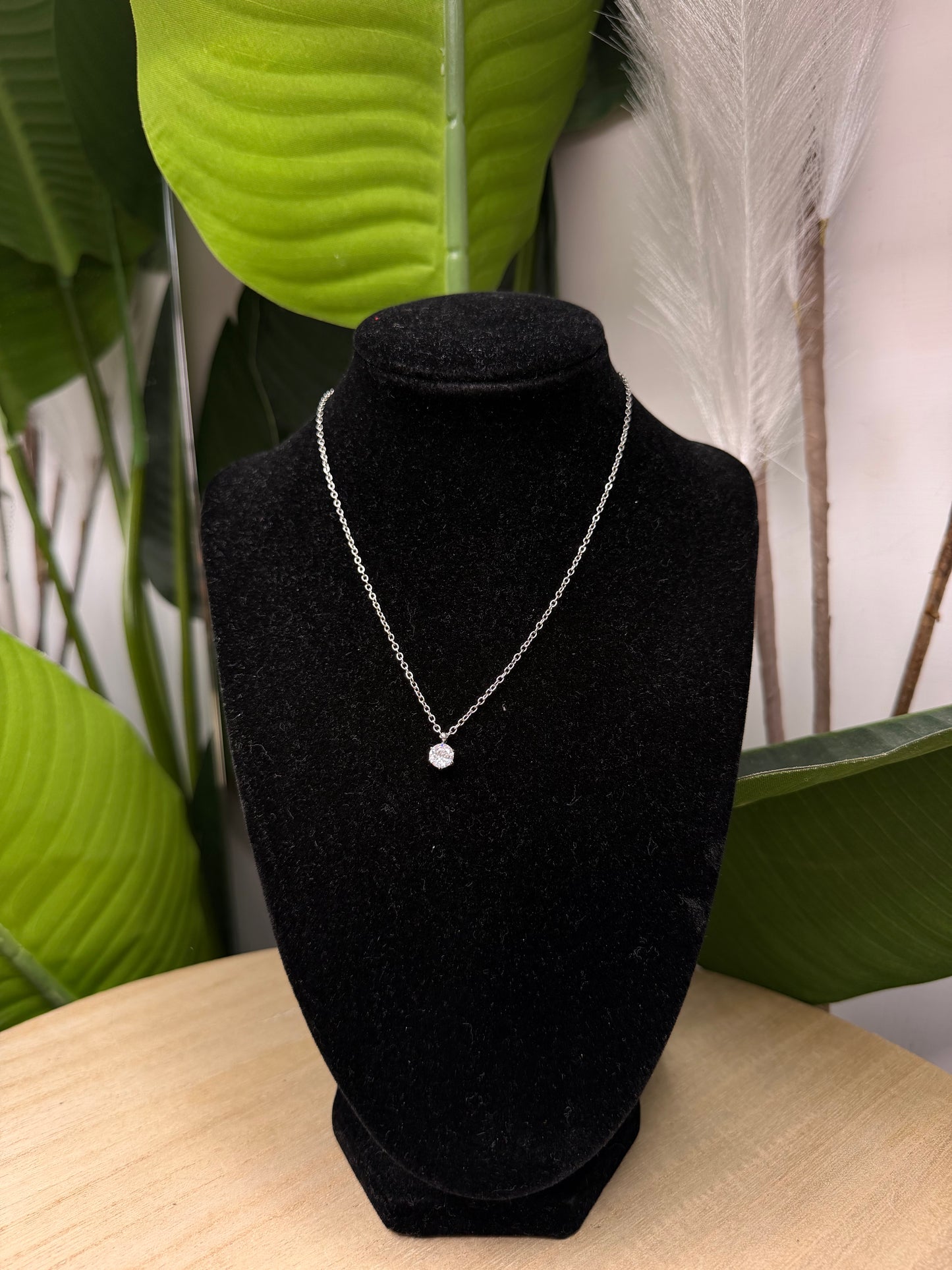 Collana silver punto luce