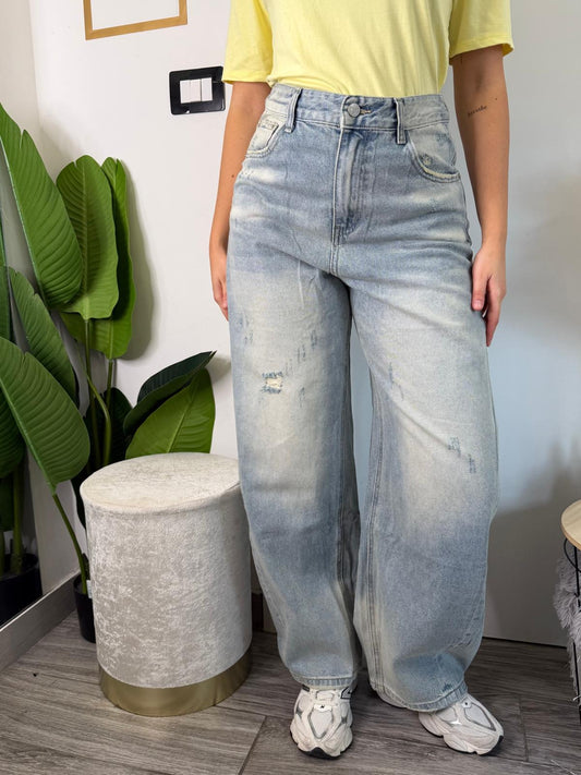 Jeans baggy sabbiato 5809