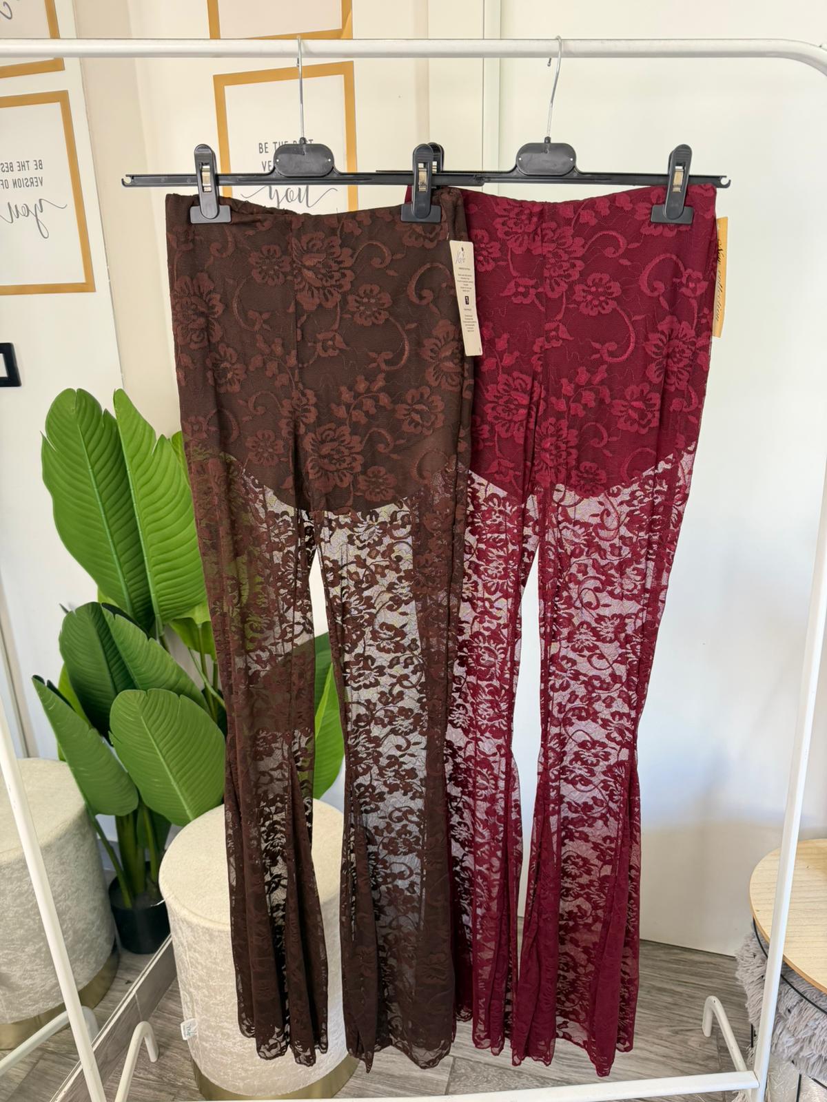 Pantalone culotte pizzo 3612