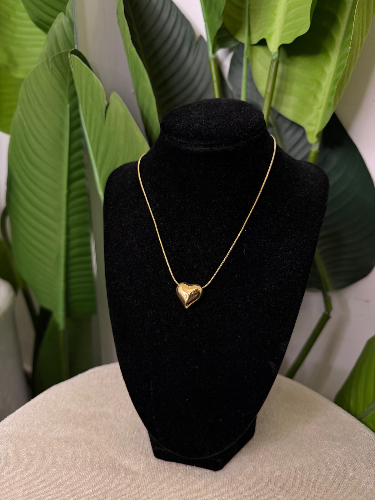 Collana gold cuore