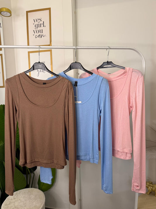 T-shirt con canotta (separabili) 5601