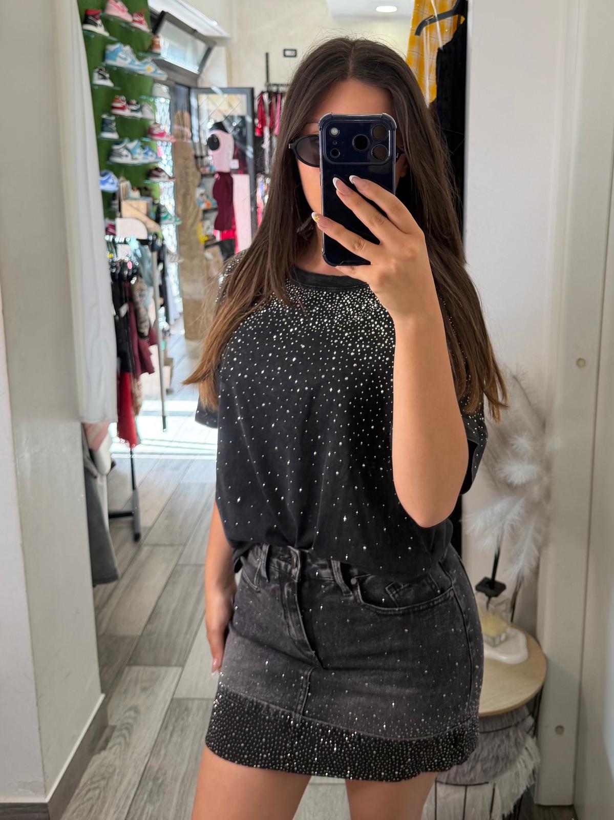Mini gonna strass 5055