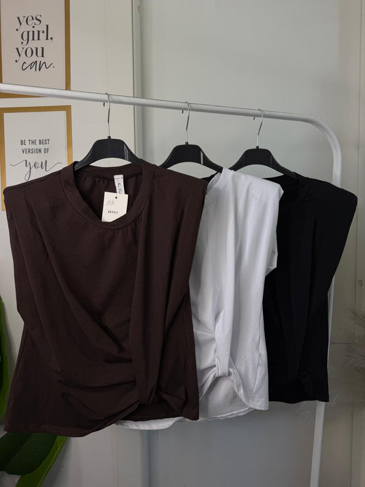 T-shirt sbracciata morbida 26507