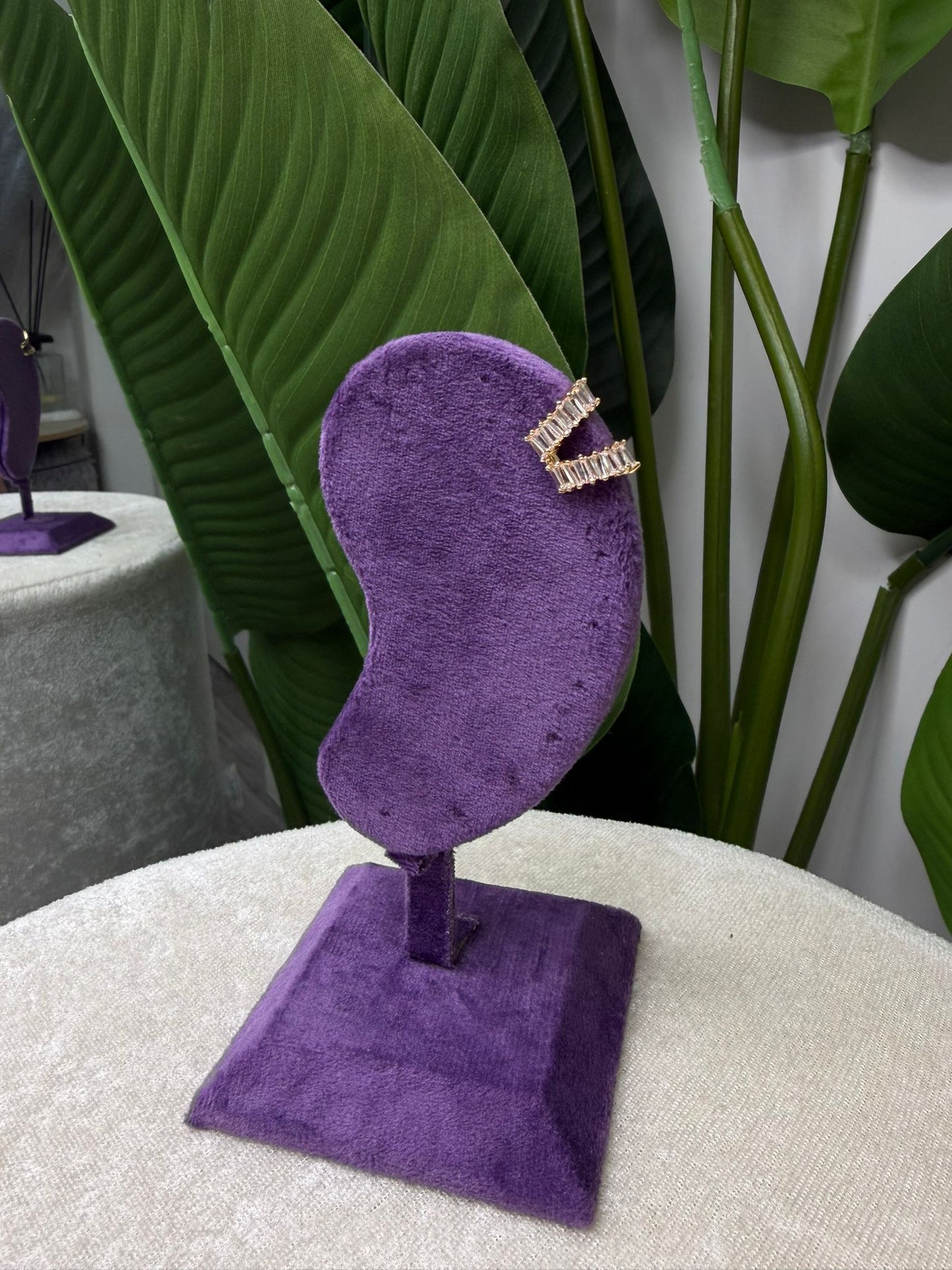 Earcuff gold strass grandi