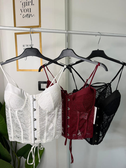 Corpetto pizzo 14735