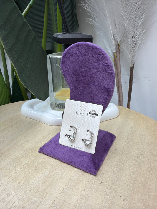 Orecchini cuore silver
