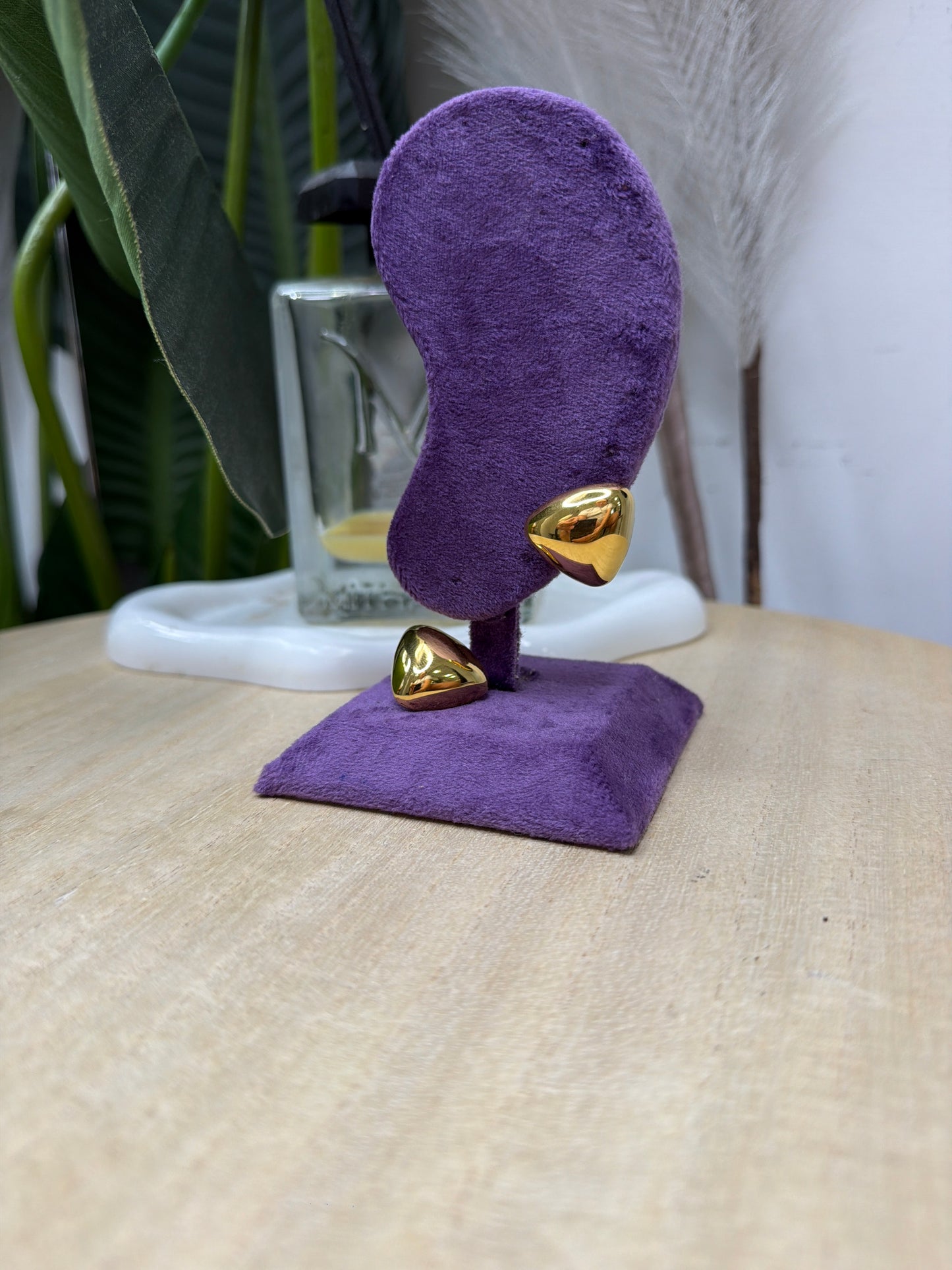 Orecchini triangolo gold