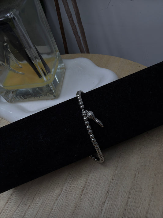 Bracciale silver corno