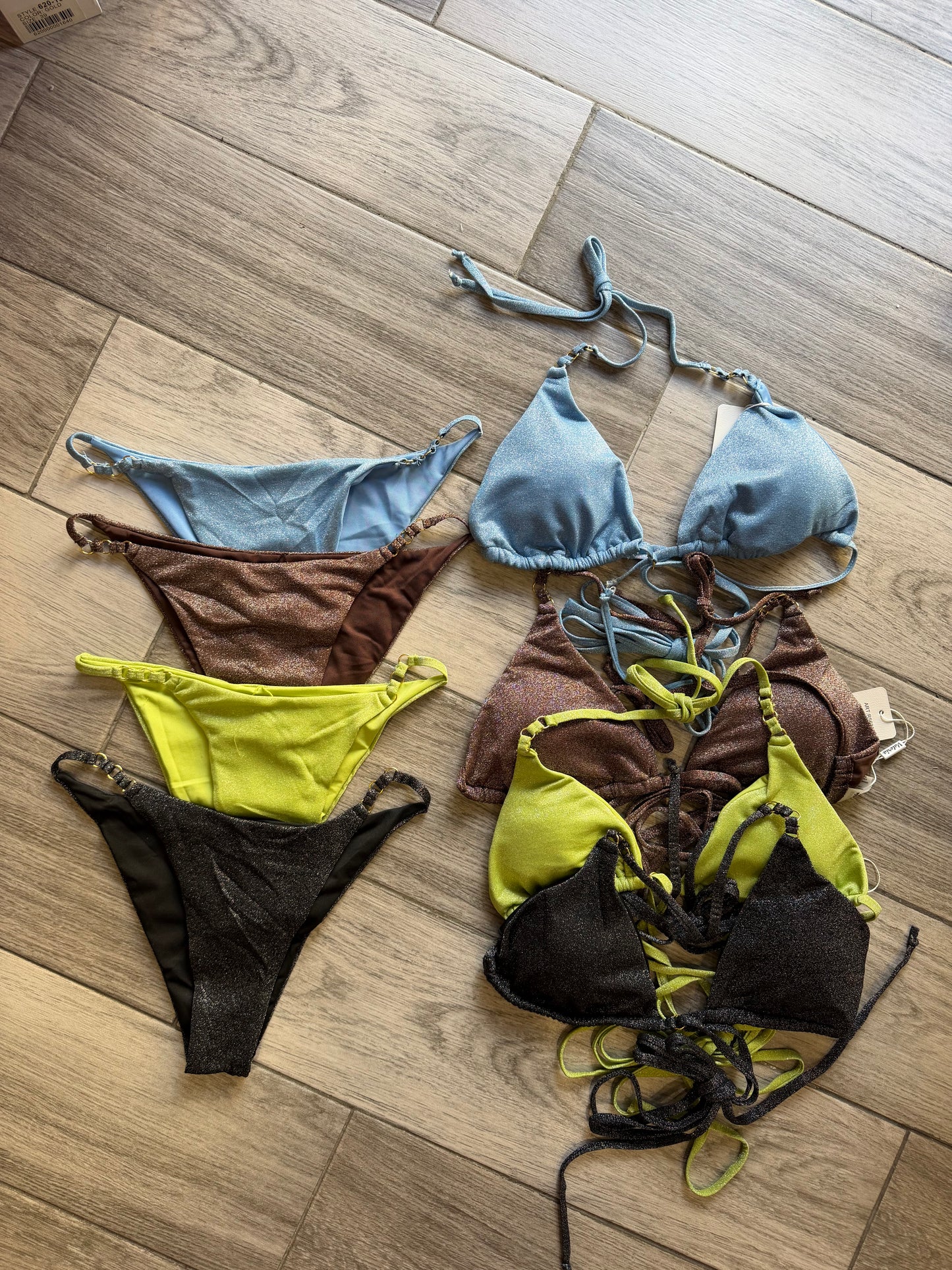 Bikini lurex lacci 5625