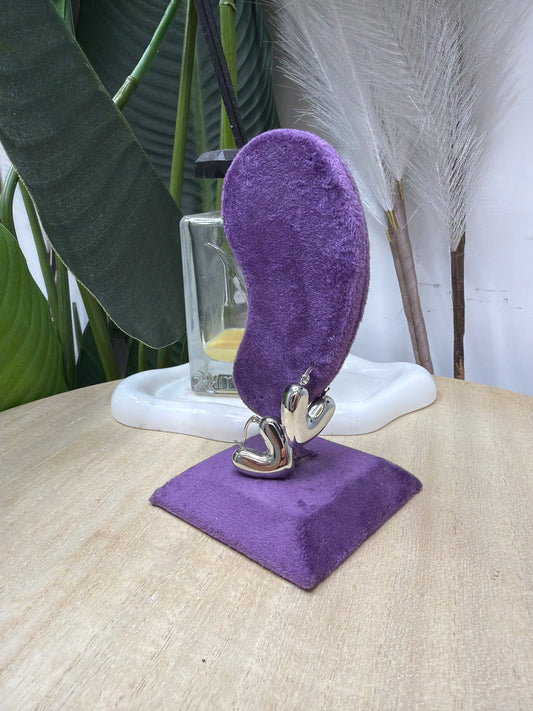 Orecchino silver V spesso