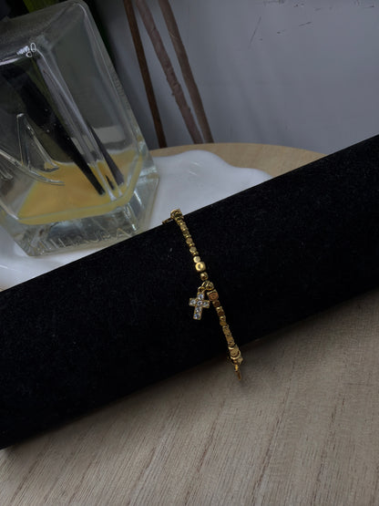 Bracciale gold mini croci