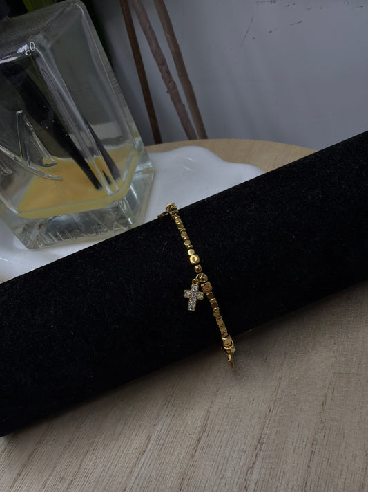 Bracciale gold mini croci