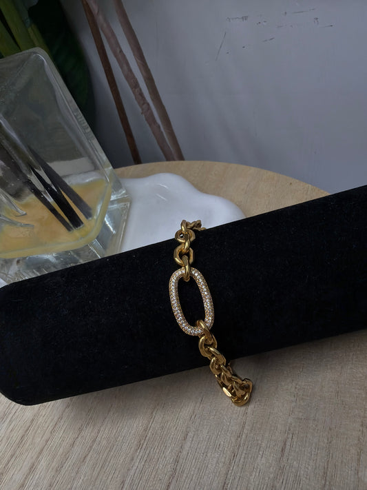 Bracciale gold catena