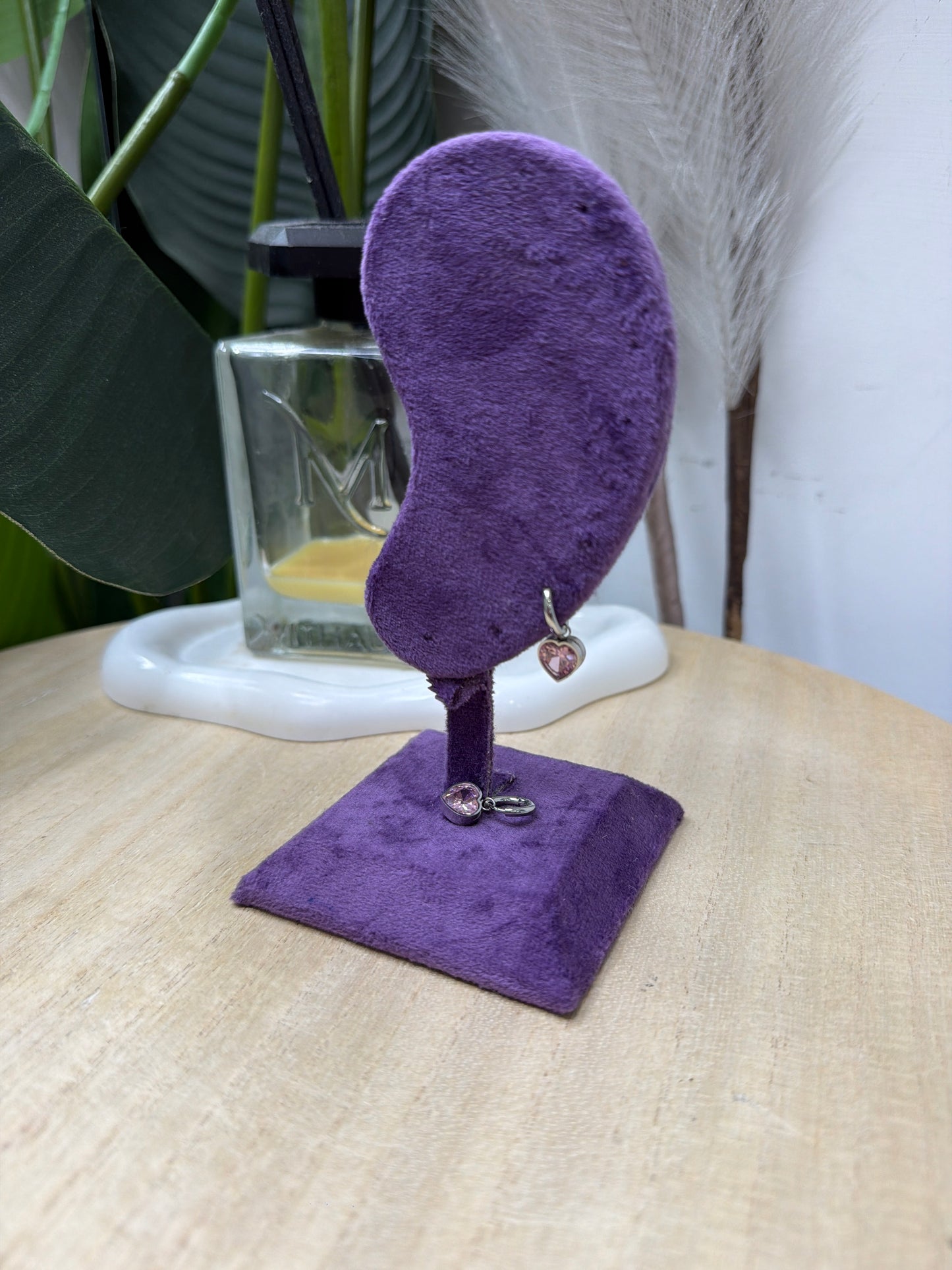 Orecchini ciondolo cuore silver