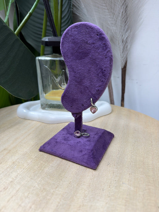 Orecchini ciondolo cuore silver