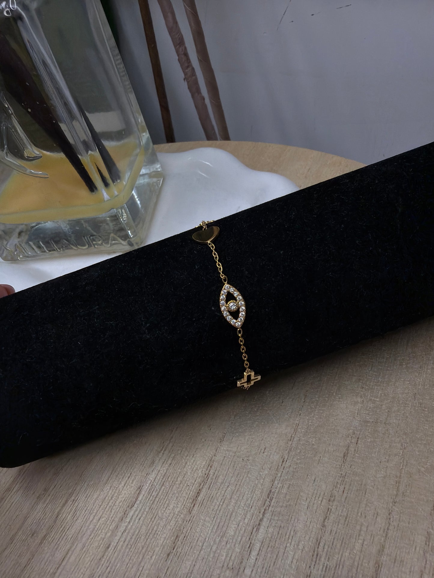 Bracciale gold multi ciondoli