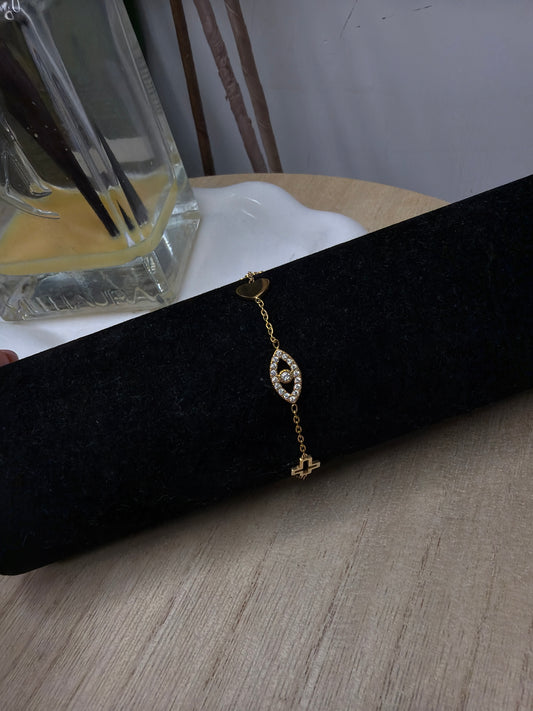 Bracciale gold multi ciondoli