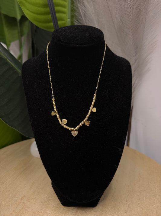 Collana gold multi ciondoli