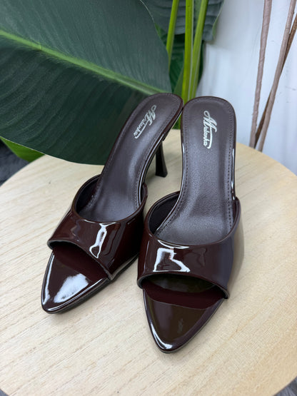 Tacco lucido dark brown 380