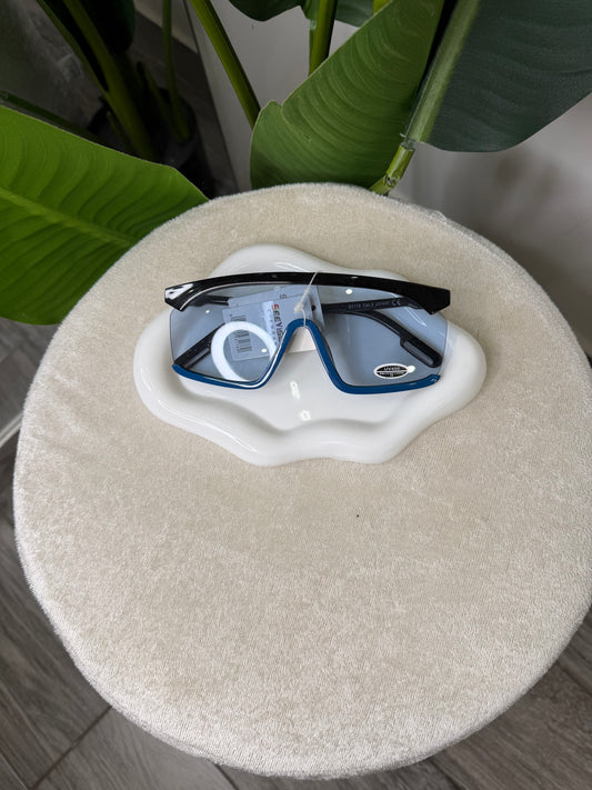 Occhiali mascherone celeste