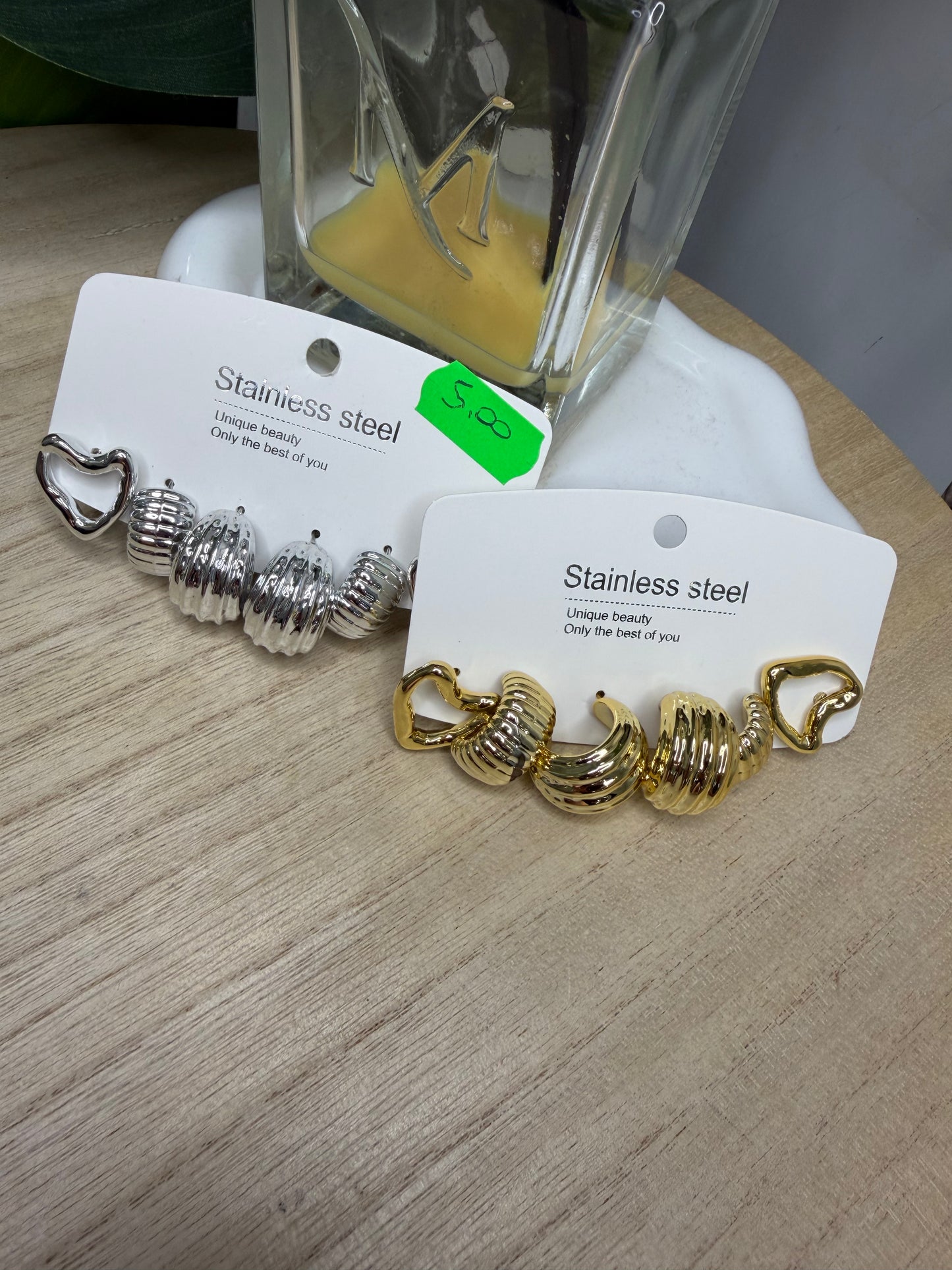 Set 3 orecchini cuore