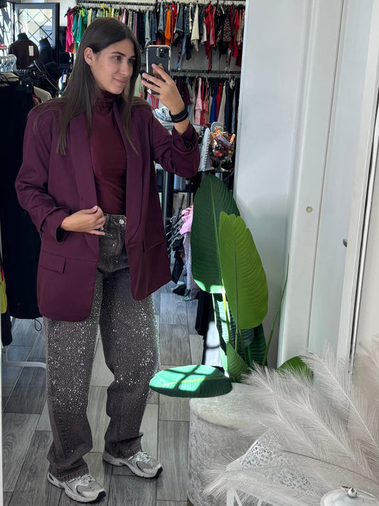 Jeans baggy strass 1106