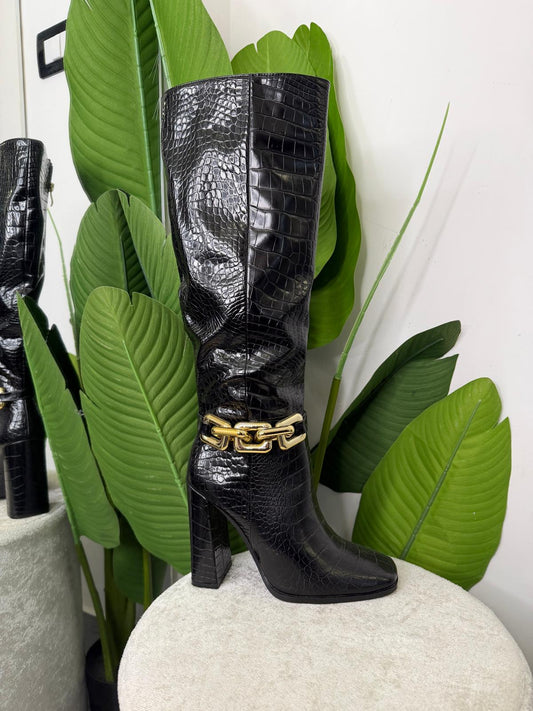 Stivale pitonato tacco 3692