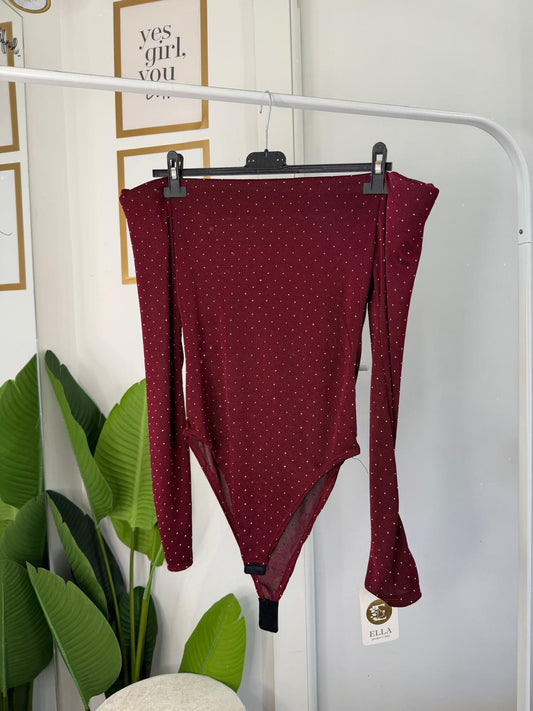 Body spallina rinforzata strass 3625