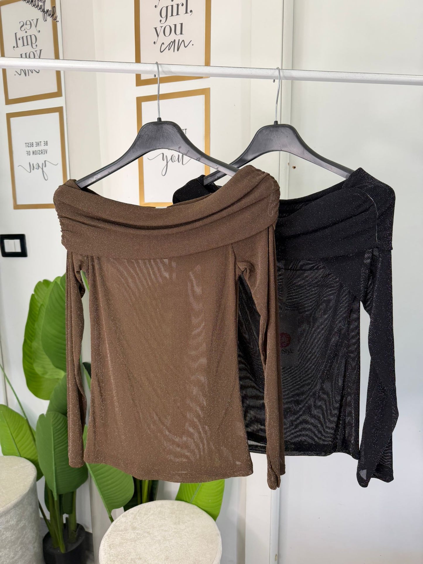 Maglia lurex trasparente 19440