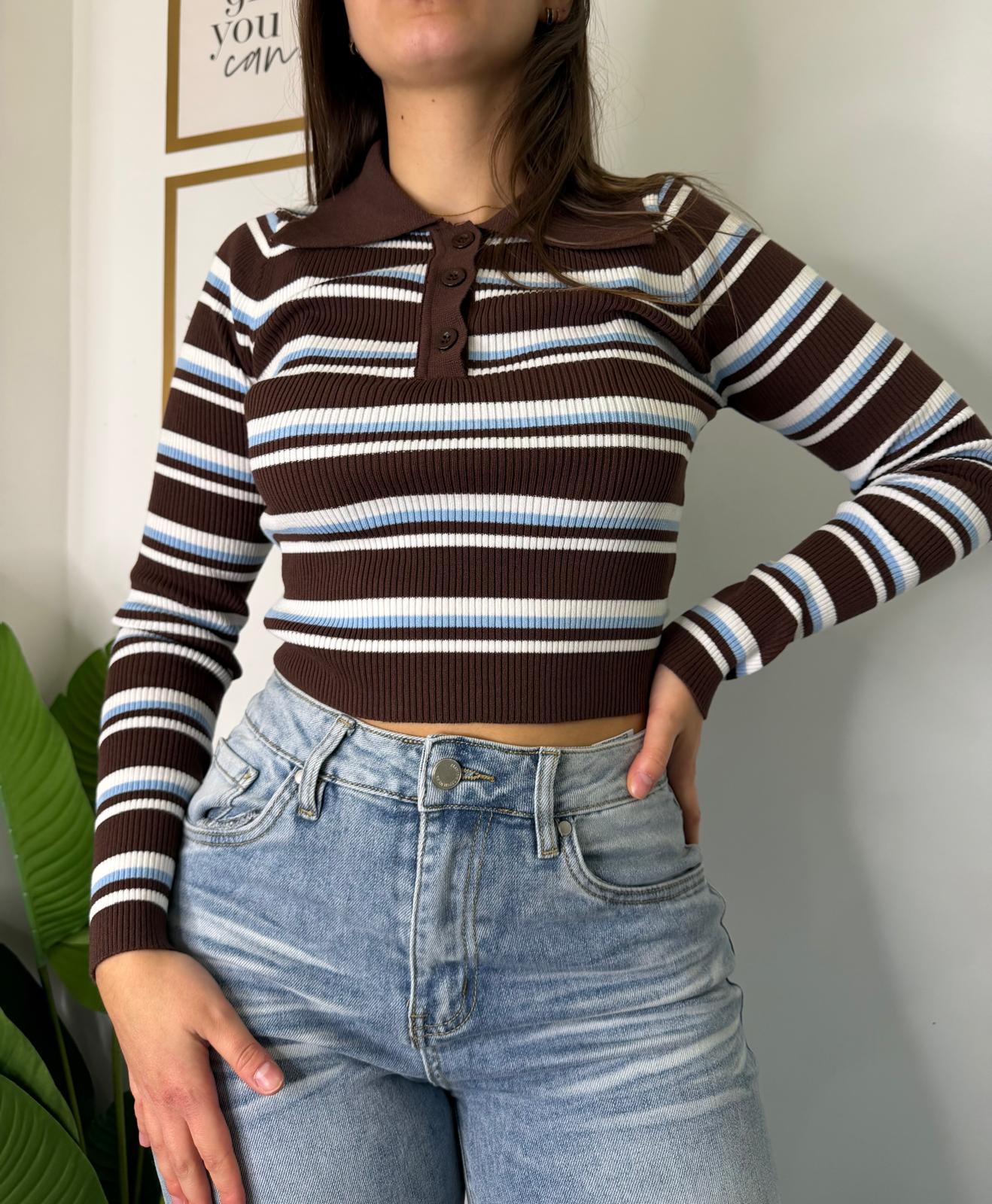 Polo righe costine 93884