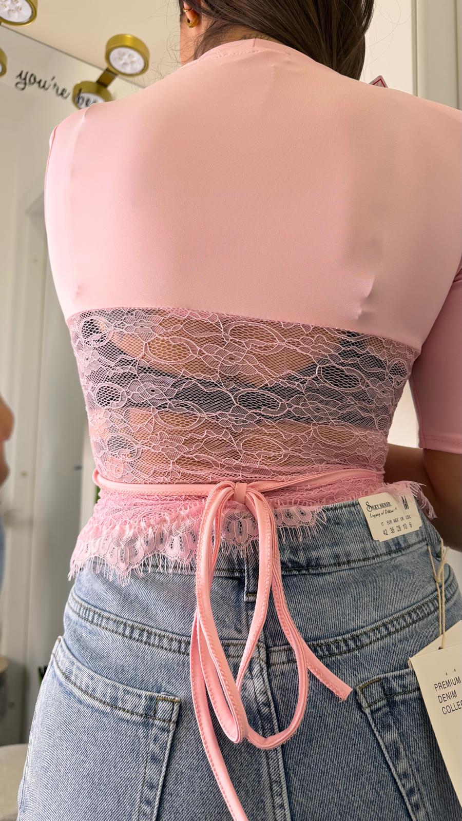 T-shirt lycra pizzo 3308