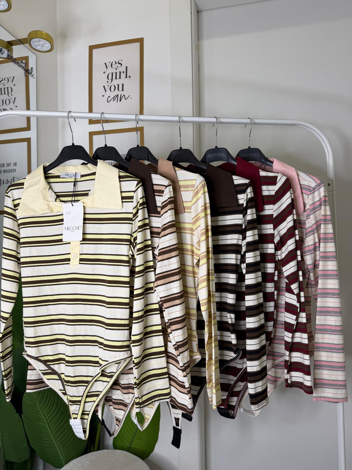 Body polo righe 2256