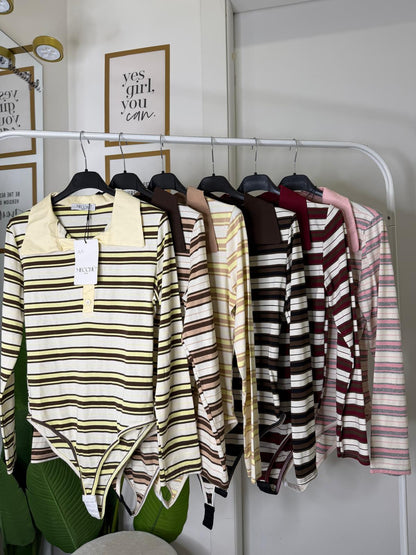 Body polo righe 2256