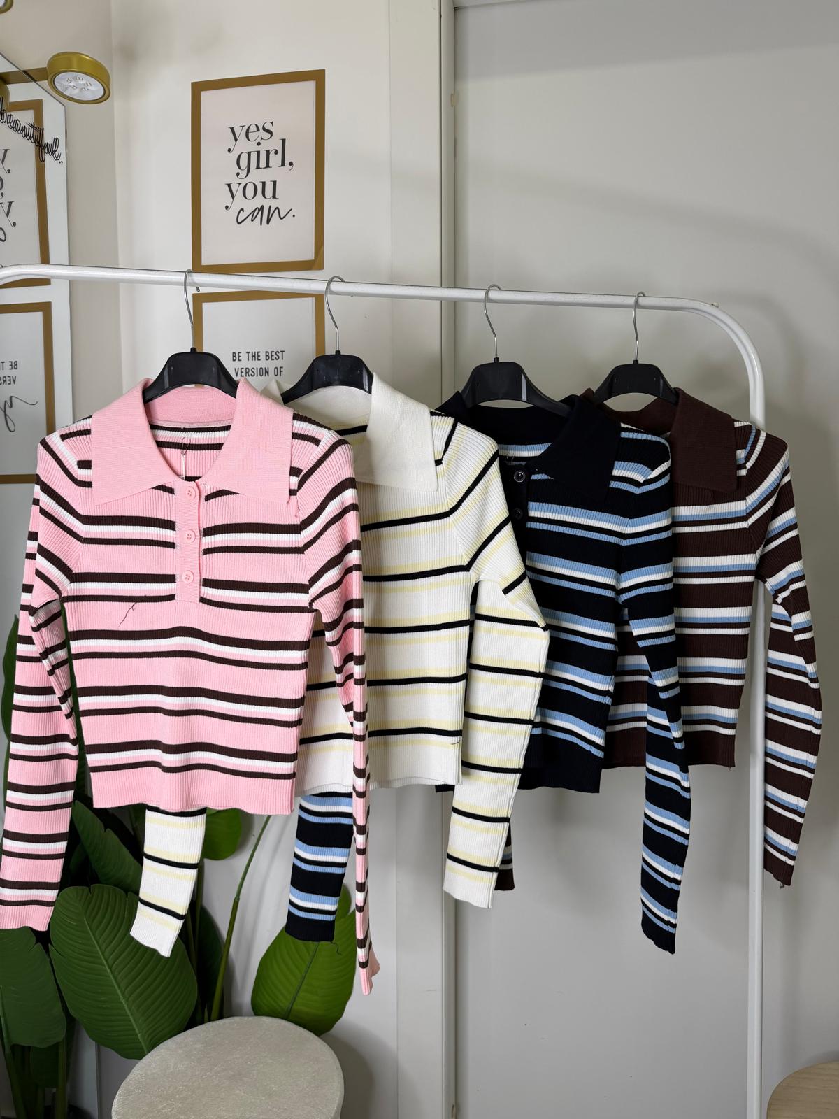 Polo righe costine 93884