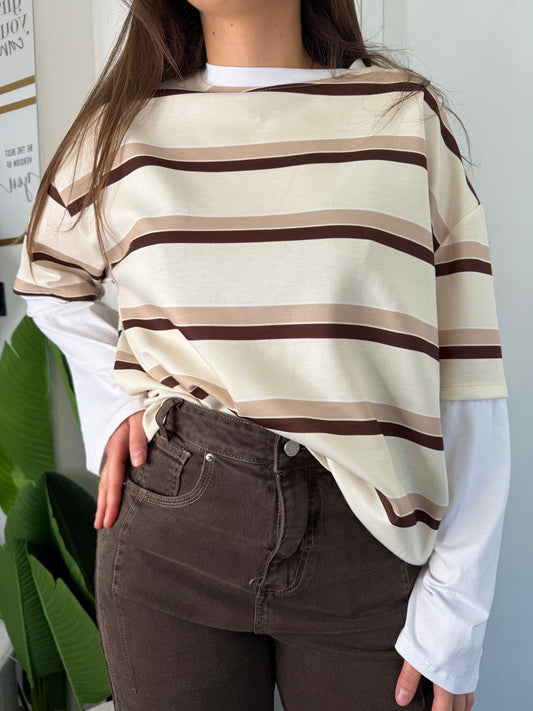 T-shirt morbida oversize 61035