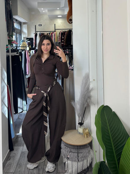 Pantalone balloon cintina 19589