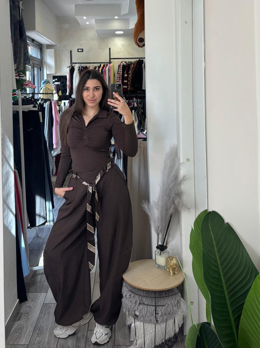 Pantalone balloon cintina 19589