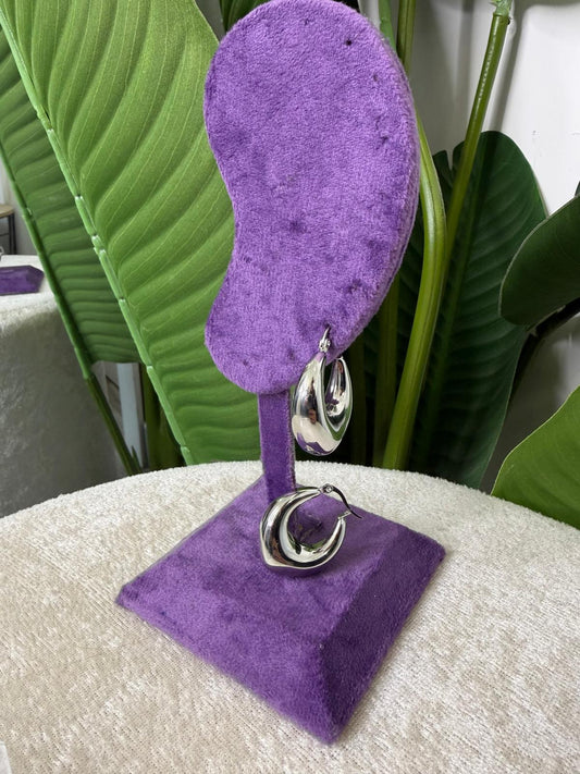 Orecchini cerchio silver