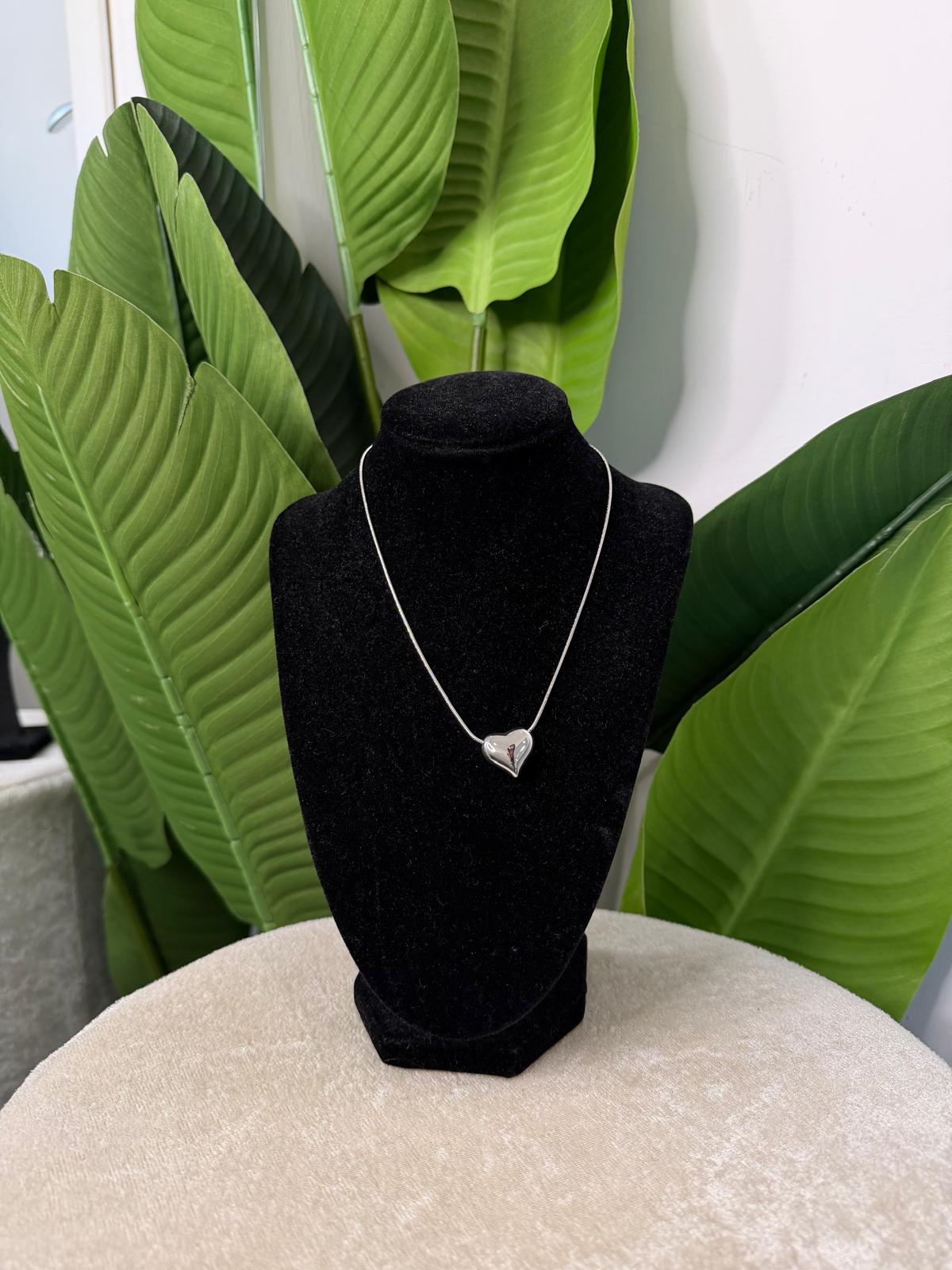 Collana silver cuore
