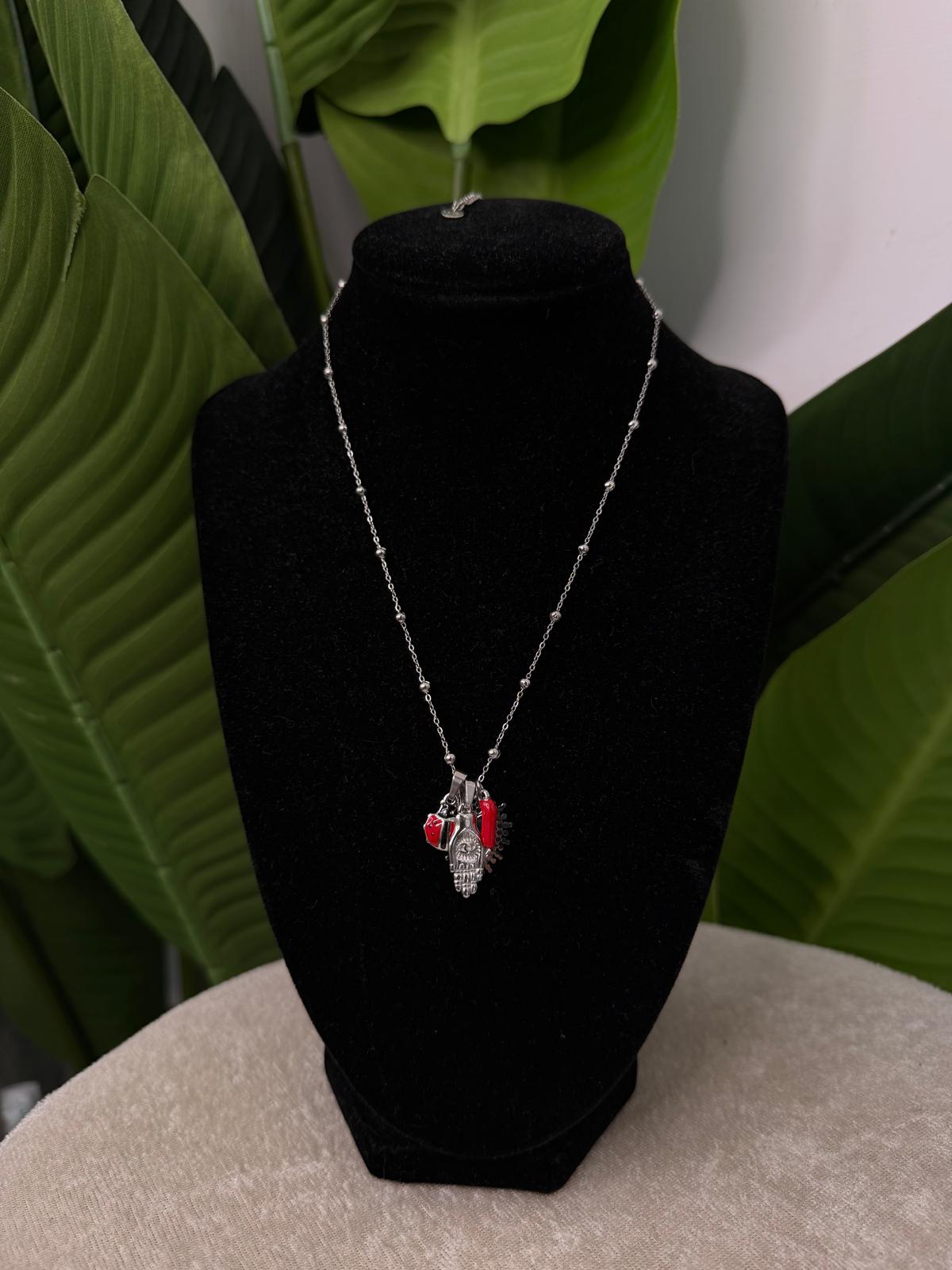 Collana multiciondoli silver