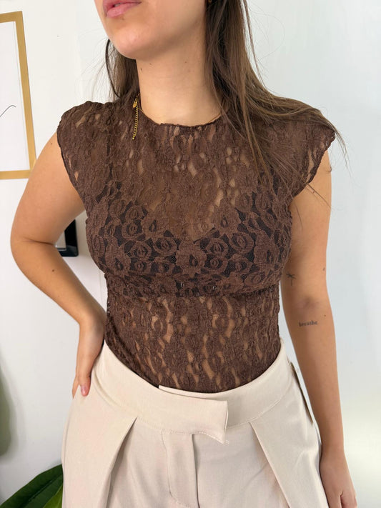 Body pizzo traforato 46099
