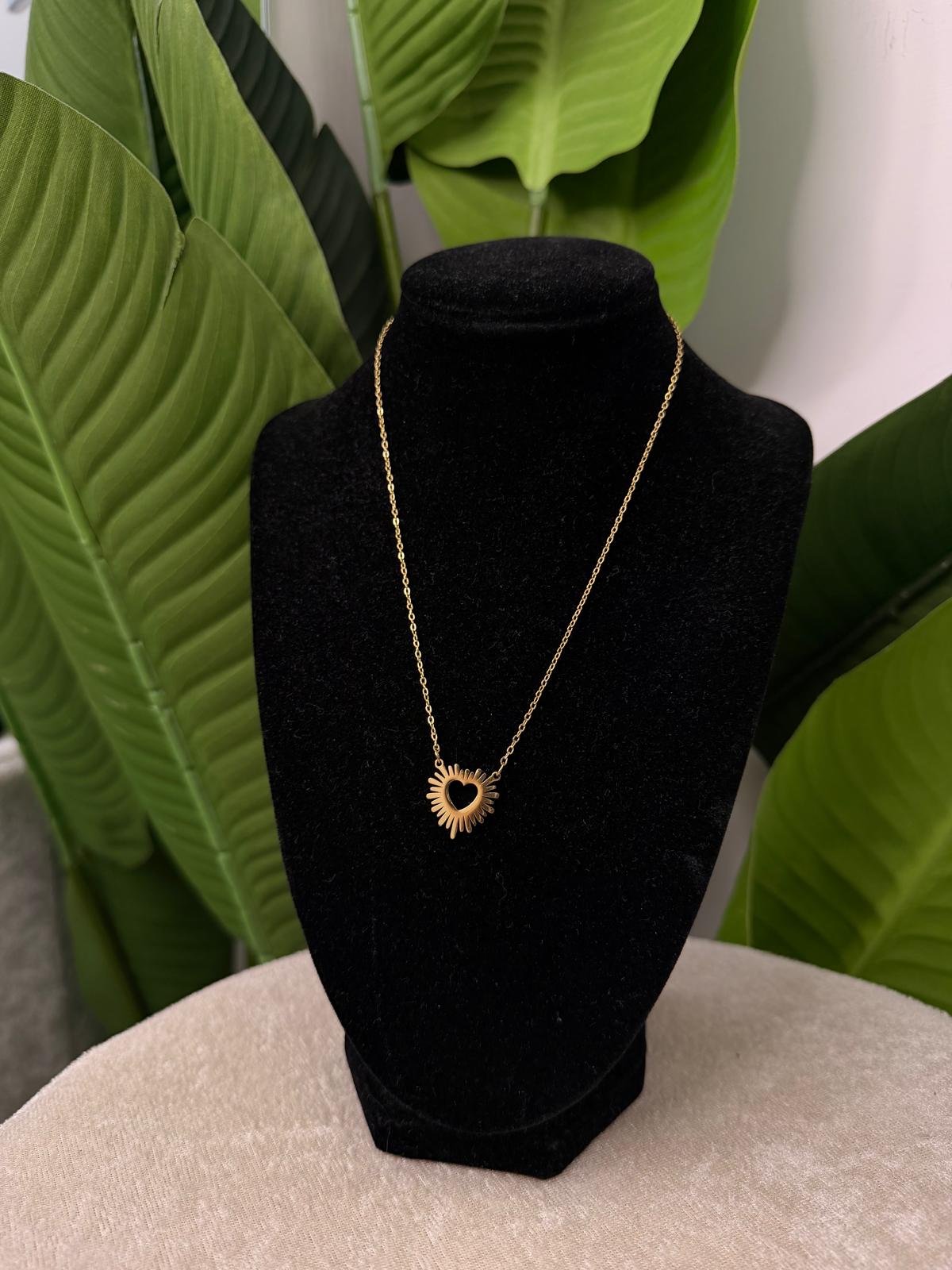 Collana gold cuore