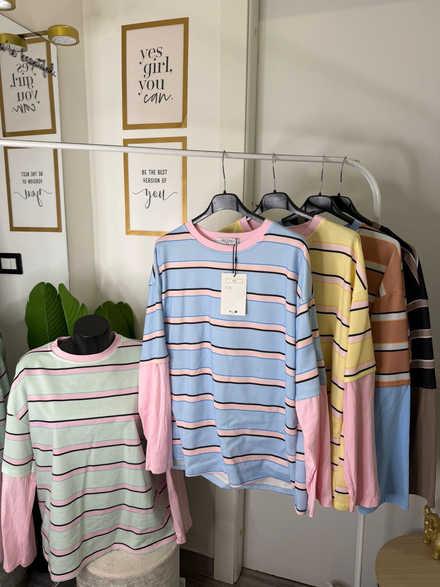 T-shirt oversize righe 610355