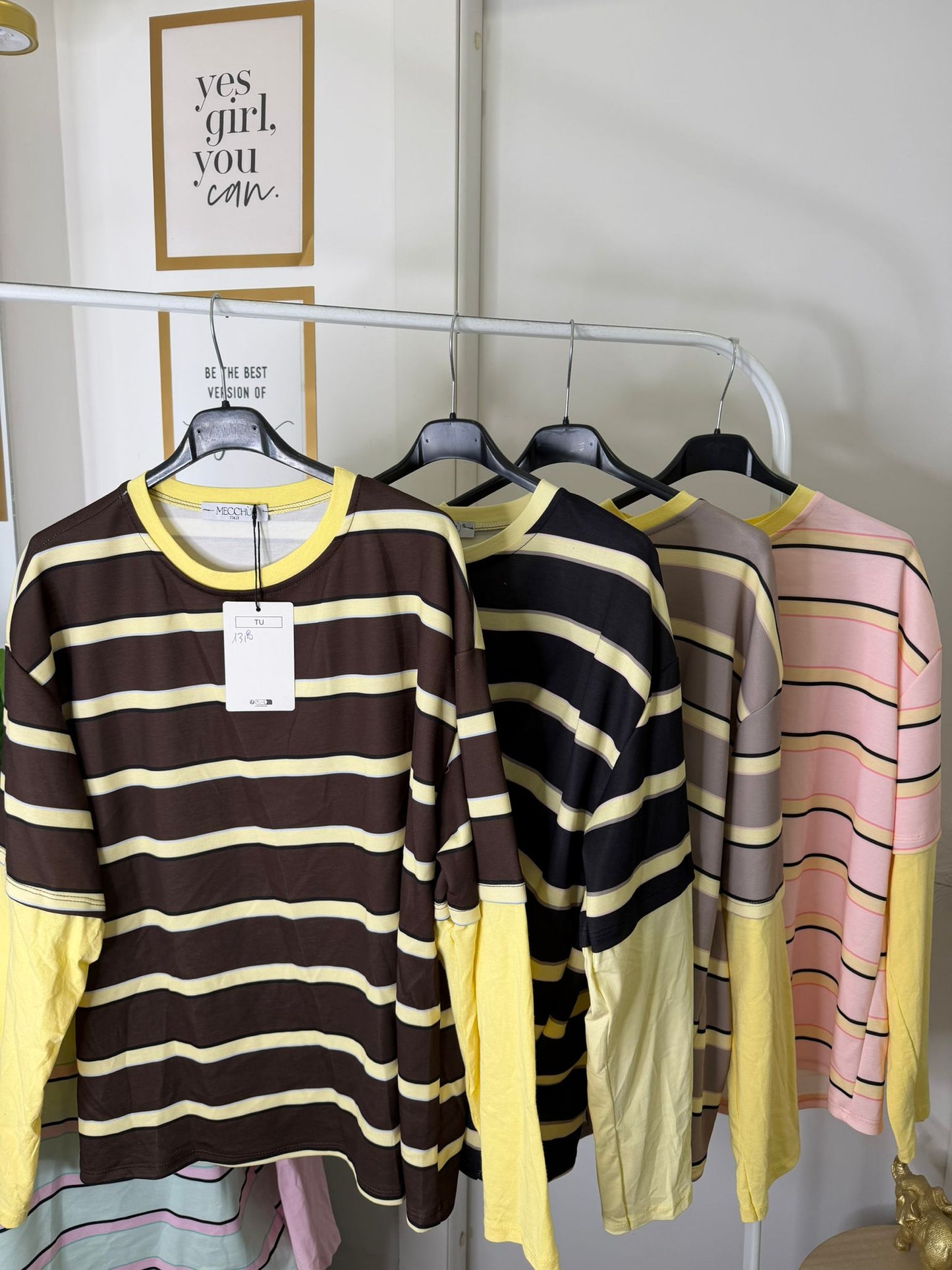 T-shirt oversize righe 610355